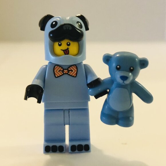 Lego Minifigures Lot Pink Elephant Blue Dog Pug Chocolate Bunny Duck Lifesaver - Picture 8 of 12